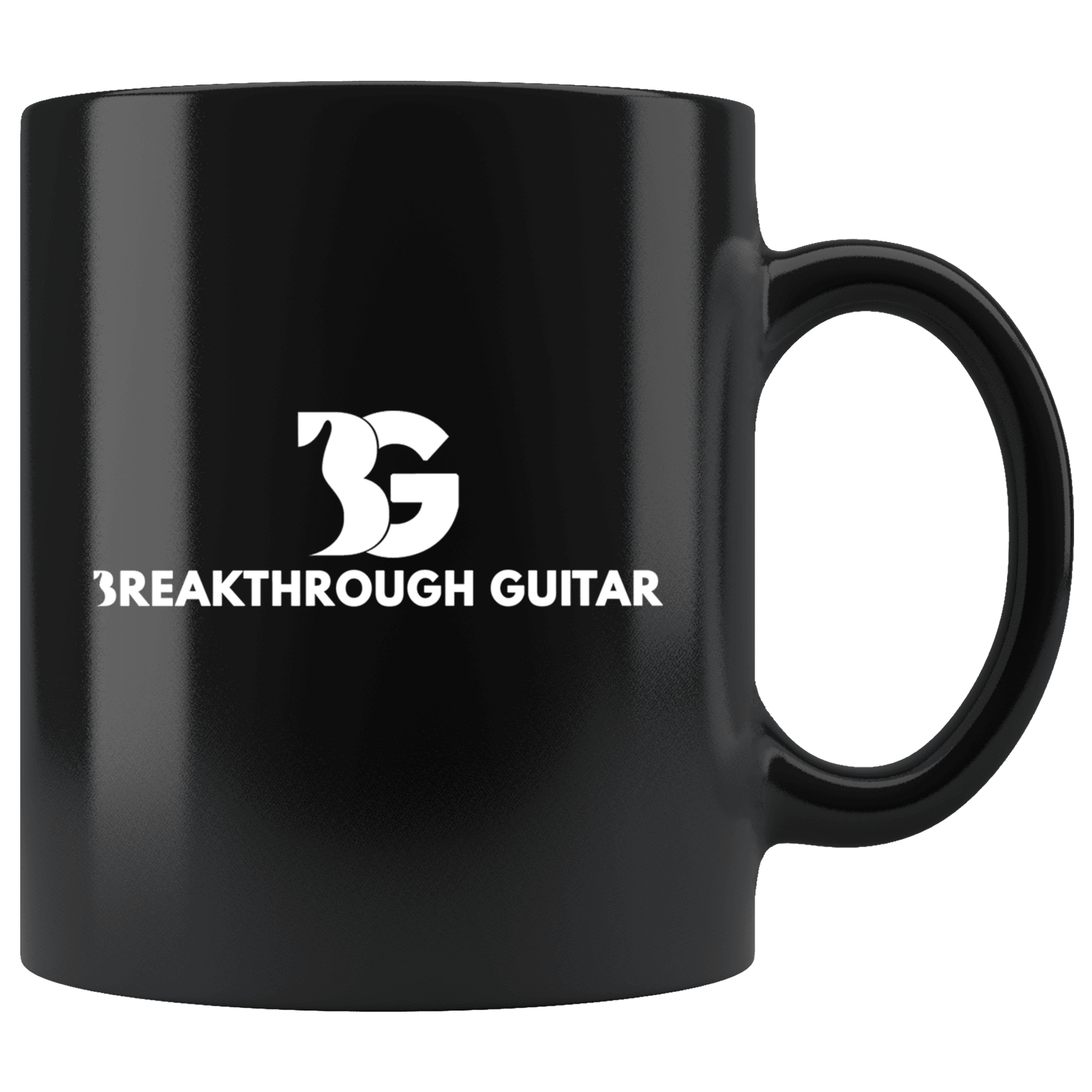 Drinkware Black Breakthrough Guitar Mug - Black Breakthrough-Guitar-Gifts