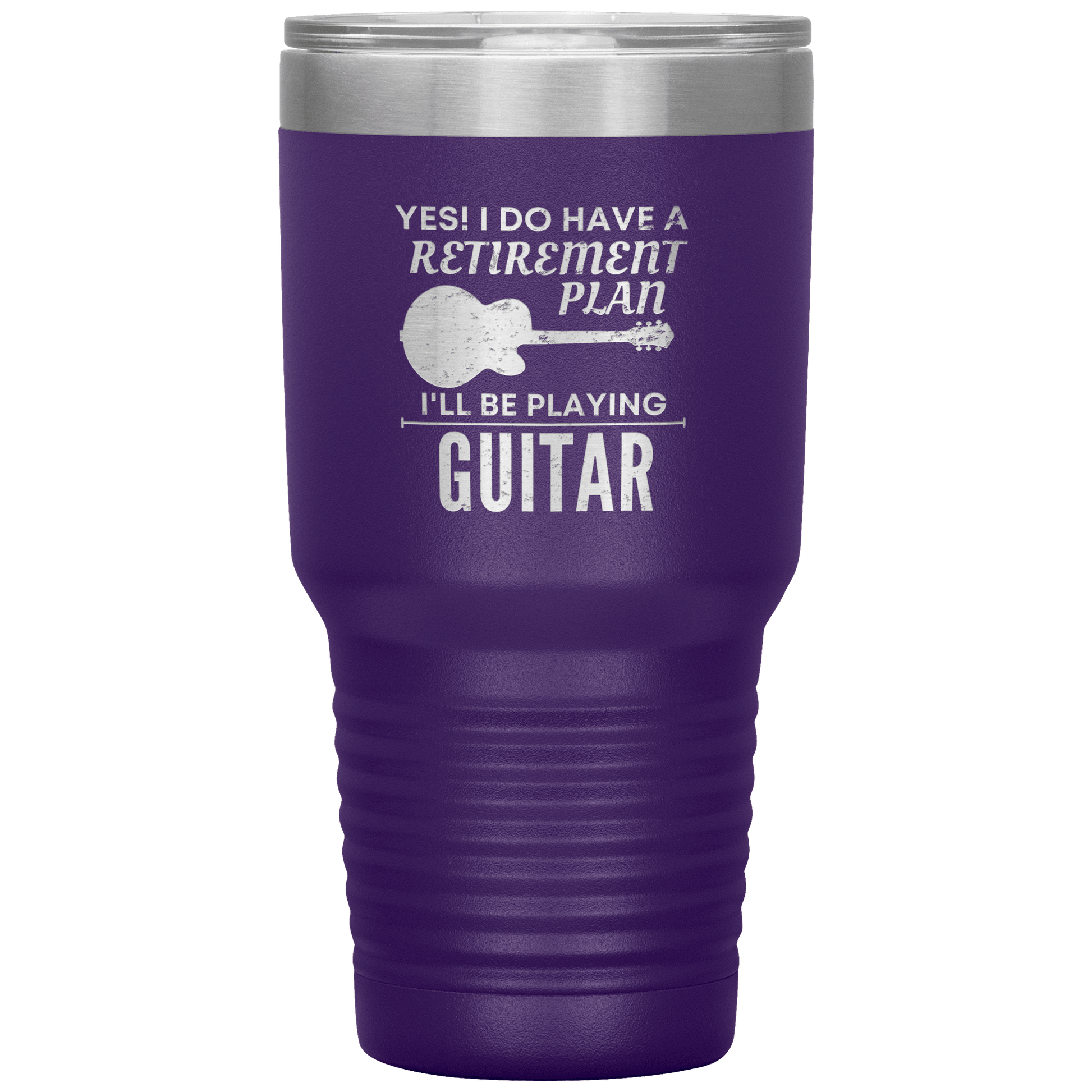 Tumblers Purple Retirement Plan 30oz Tumbler Breakthrough-Guitar-Gifts