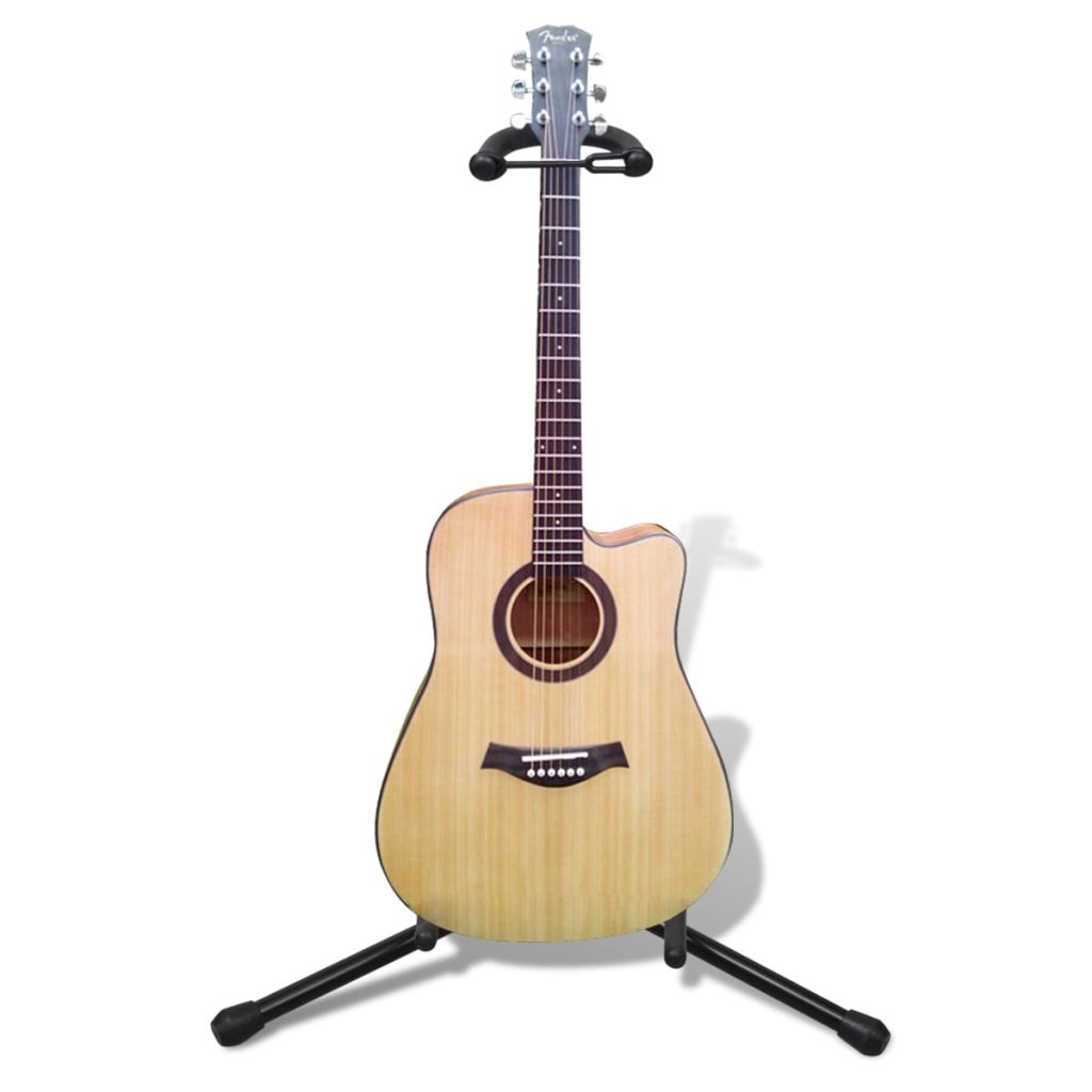 Arts & Entertainment > Hobbies & Creative Arts > Musical Instrument & Orchestra Accessories > String Instrument Accessories > Guitar Accessories vidaXL Adjustable Single Guitar Stand Foldable Breakthrough-Guitar-Gifts
